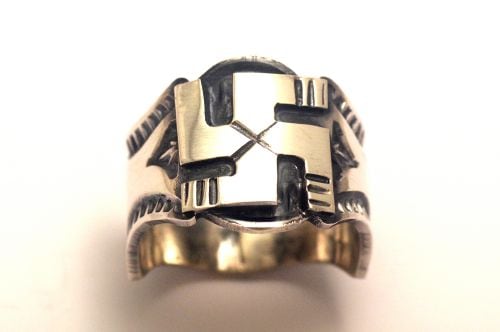 ナバホリング サンシャイン・リーブス作 《スワスティカ/フレッドハーベイスタイル》 25号