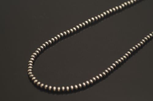 ネイティブチェーン 46cm 《ナバホパール/シャイニー/3mm玉》