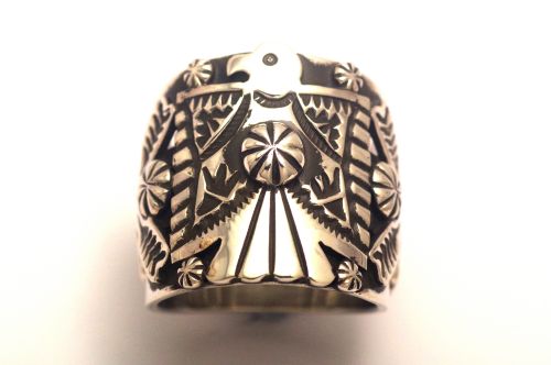 【POWWOWナゲッツ】ナバホリング ダレル・キャドマン作 《サンダーバード&フレンドシップ》 24号