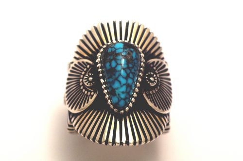 【POWWOWナゲッツ】 ナバホリング アイヴァン・ハワード作 《インディアンマウンテン》 20号