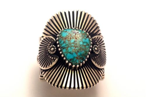 【POWWOWナゲッツ】 ナバホリング アイヴァン・ハワード作 《ローンマウンテン》 22号