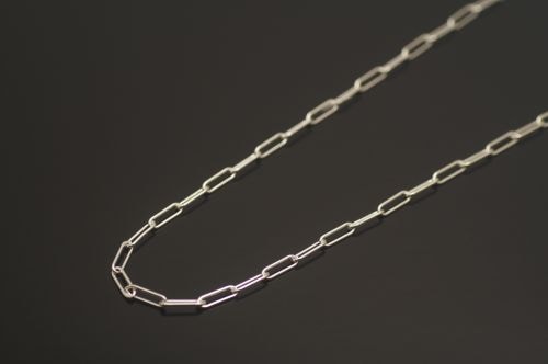 シルバーチェーン 55cm 《ロング・スクエアあずき》