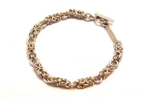 ナバホブレスレット パトリシア・ベドニー作 《ウォーブンチェーン》 20cm