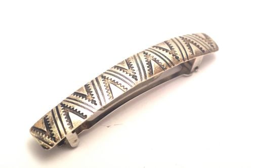 ナバホ・シルバーバレッタ 　《スタンプワーク》