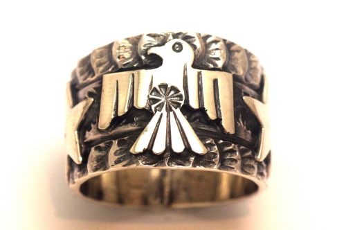 Sunshine Reeves サンシャインリーブス サンダーバード　リング ナバホリング サンシャイン・リーブス作 《NEWサンダーバード＆スター