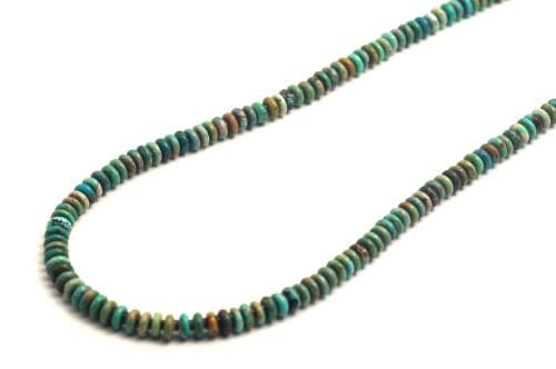 ナバホ・ロングネックレス 《 キングマン/ ドーナツカット 》 66cm