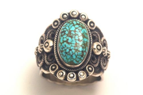 ナバホリング ダレル・キャドマン作 《キングマン/ブラウンウェブ》 25号