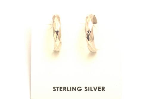 ナバホピアス　《フープ/スタンプ/小》　シャイニー