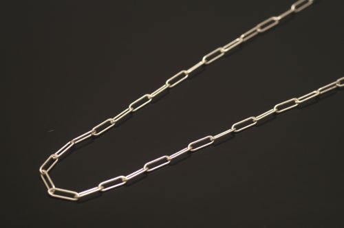 シルバーチェーン　60cm　《ロング・スクエアあずき》