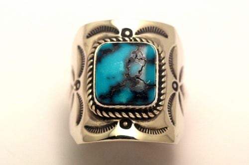 【POWWOWナゲッツ】　ナバホリング　ハーマン・スミス作　《アパッチブルー》　22号