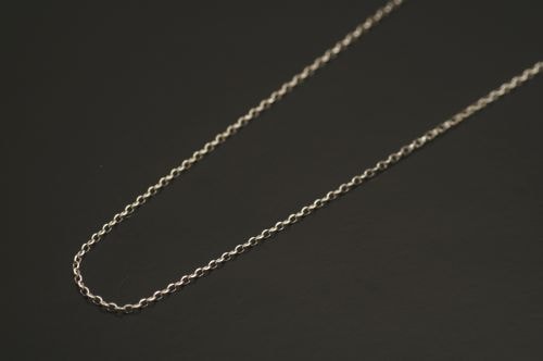 シルバーチェーン 50cm 《立体・小粒あずき》