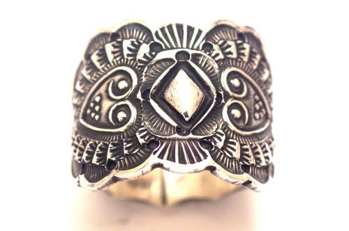 ナバホリング　サンシャイン・リーブス作　《NEWダイヤリポウズ/カットアウト》　28号