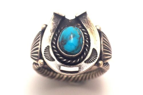 ナバホリング　スティーブ・アルビソ作　《馬蹄/ビズビー》　24号