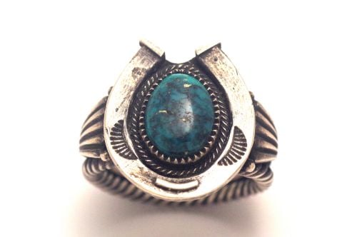 ナバホリング　スティーブ・アルビソ作　《馬蹄/ビズビー》　21号