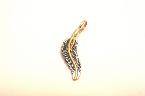 ナバホペンダント　タニヤ・メイス作　《 極小フェザー/ 12KGF 》