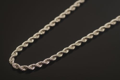 シルバーチェーン　40cm　《カット入りダブルツイスト》