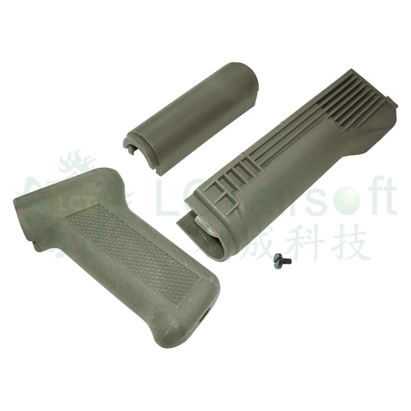 LCT AKシリーズ/プラスティックハンドガード&グリップセット-GR