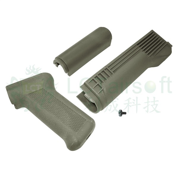 LCT AKシリーズ/プラスティックハンドガード&グリップセット-GR