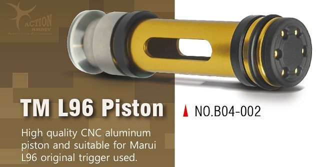 ActionArmy マルイ L96/強化ピストン(マルイ純正45°シア対応