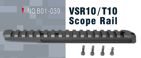 T10-03　ActionArmy　AAC T10 アルミレイルセット-A- ActionArmy AAC T10(TACTICAL10)/アルミストックボトムレイル