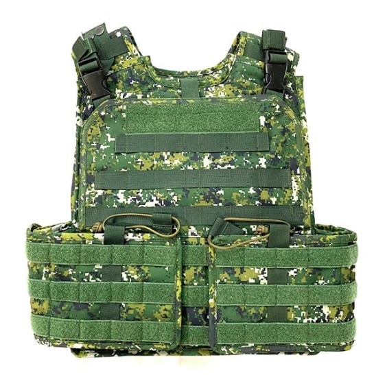 限定入荷品】台湾陸軍グリーンデジタル/プレートキャリアー -官品仕様