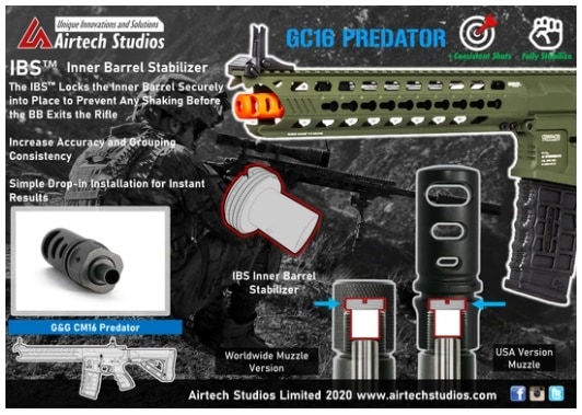 AirtechStudios G&G CM16 GC16 Predator/【IBS】インナーバレル