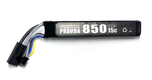 PRAVDA 11.1V 850mAh 15c リポバッテリー/ストックイン スティック