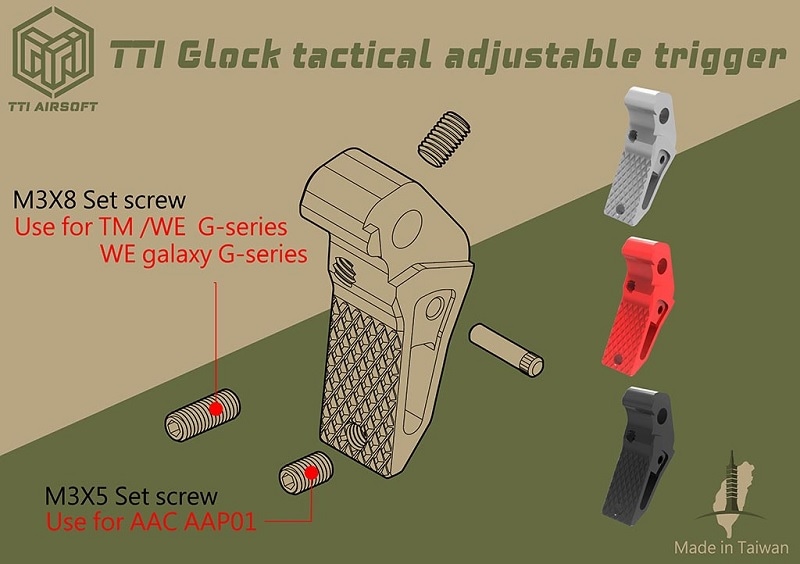 TTI Airsoft AAP-01/AAP01C アサシン/グロック CNCアジャスタブル