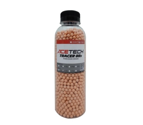 ACETECH トレーサー対応 蓄光プラスチックBB弾 0.25g/2700発 -RED