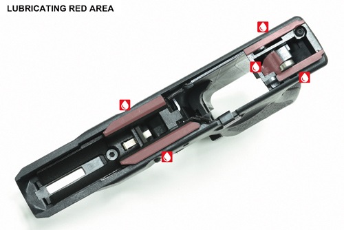 GUARDER マルイ グロック26/G26 カスタムフレームセット (EURO Ver/BK