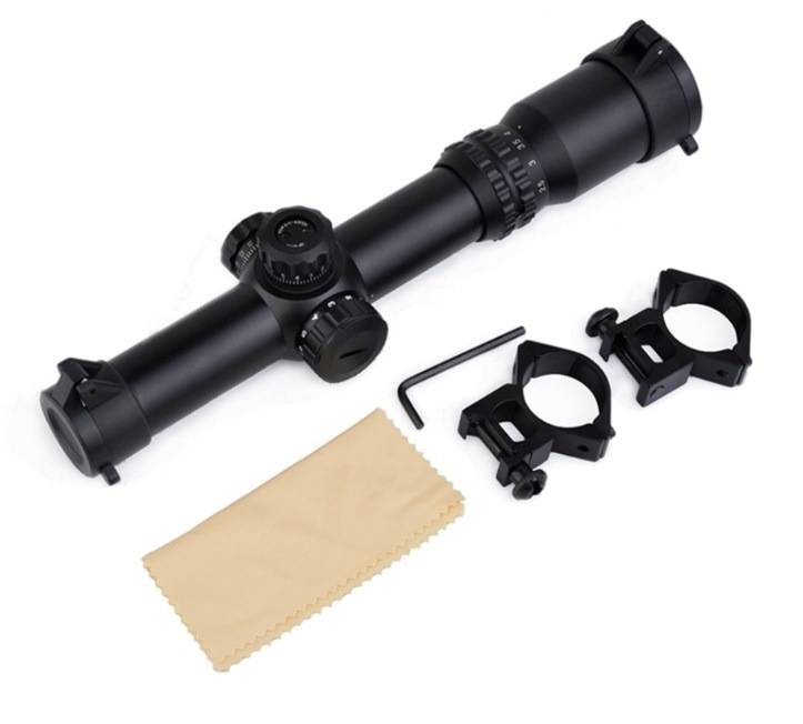Aim-O Tactical Sight スコープ マウントリング付き Aim-O 1-4x24/イルミネートライフルスコープ-BLACK- > スコープ