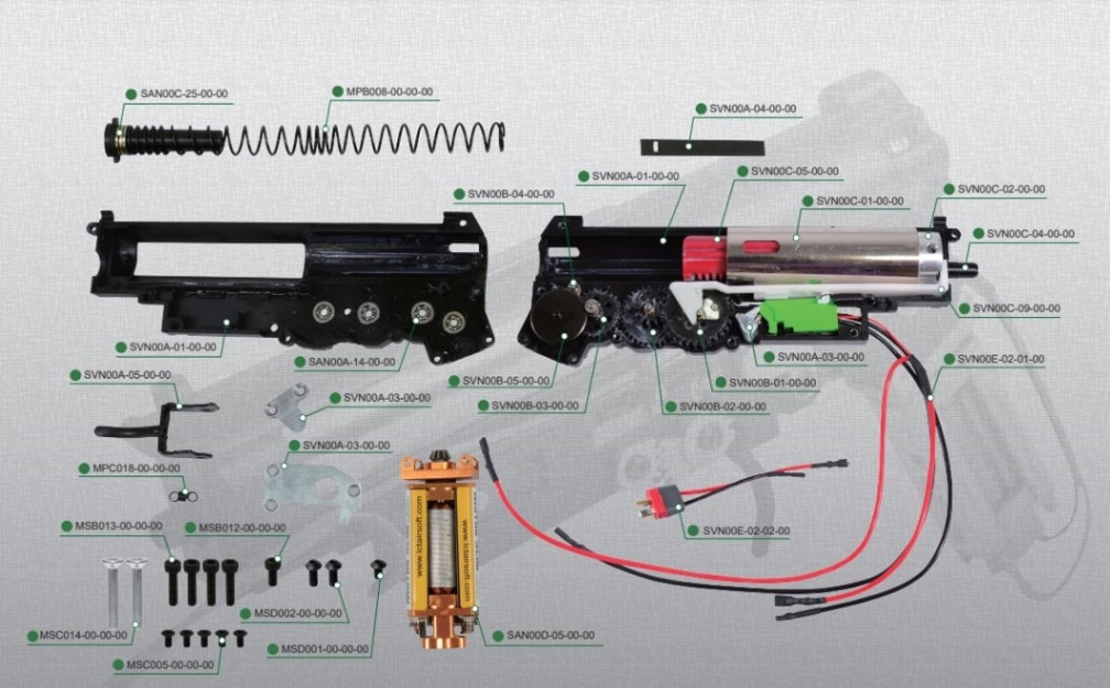 LCT SVDシリーズ/トランジションギア > SVD シリーズ | エアガン