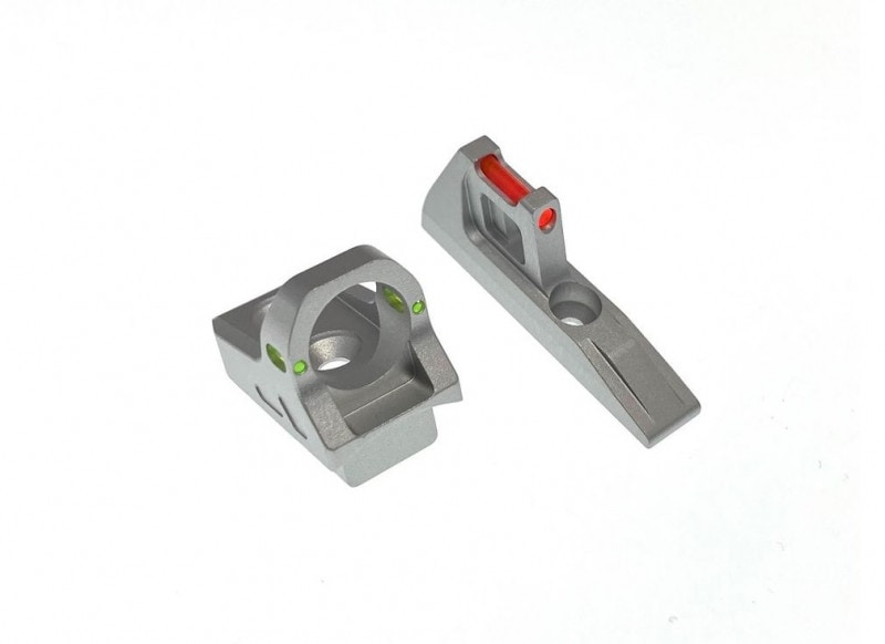 CTM AAP01アサシン/6063アルミCNC ゴーストリングサイトセット-SILVER