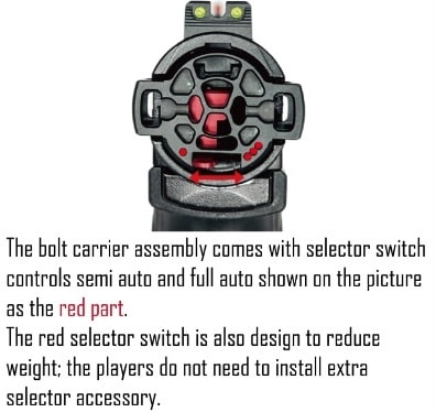 CTM AAP-01アサシン/7075アルミCNC アドバンスボルトセット V2 -BLACK