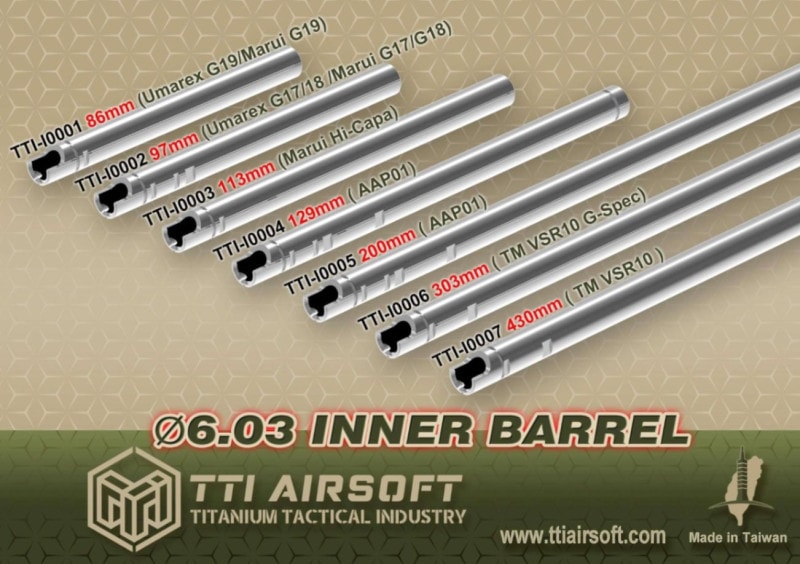 TTI Airsoft ޥ륤 å19/6.03mmʡХ-86mm-