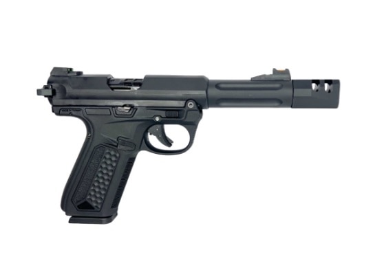 AAP-01対応 カスタムコンペンセーター フロントキット 20mmレール対応 CTM AAP01アサシン/6063アルミCNC コンペンセーター-TypeB/SILVER
