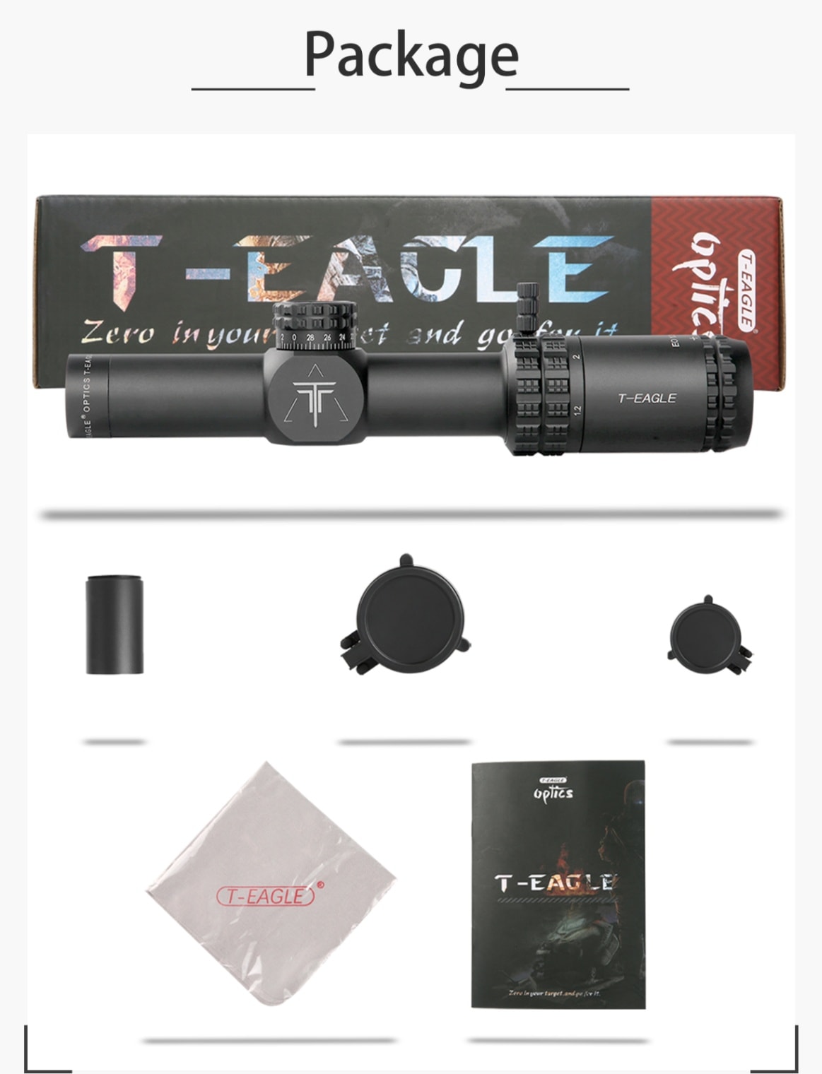 T-EAGLE EO1.2-6x24WA/ショートスコープ > スコープ＆ドットサイト