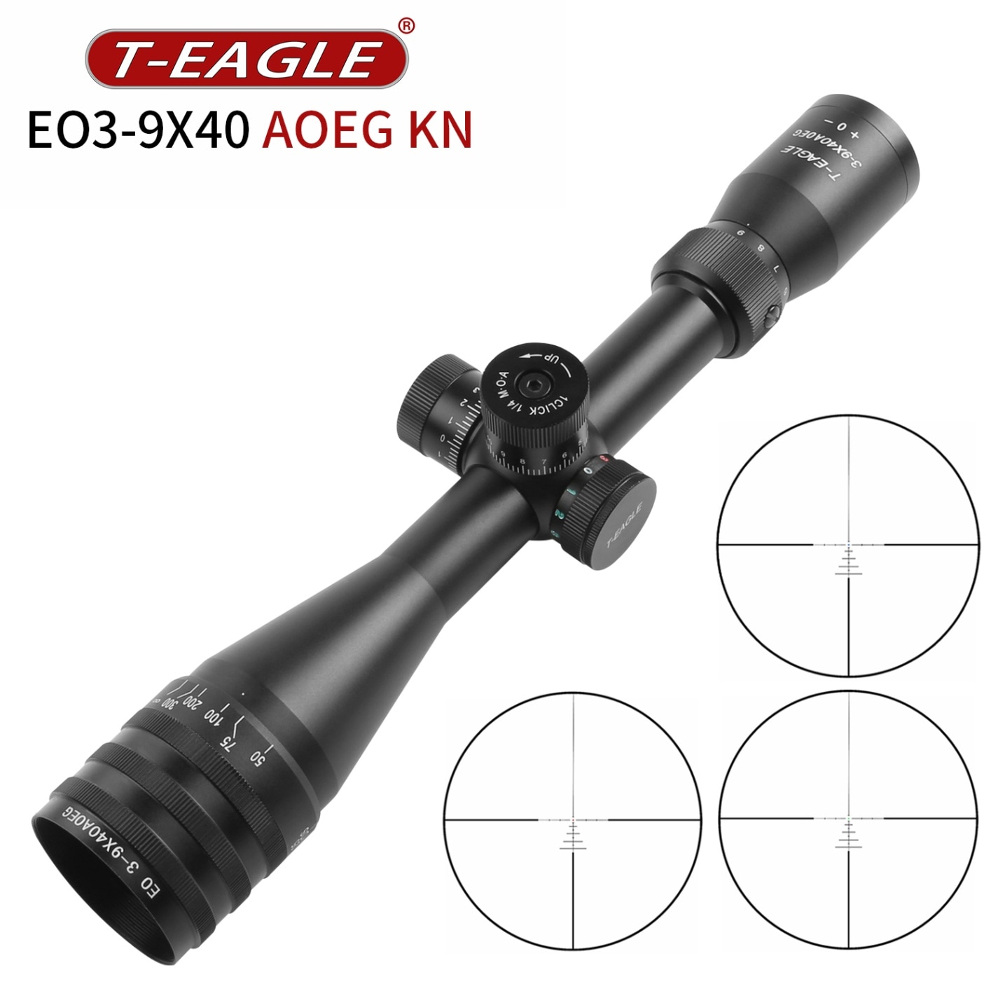 B品】T-EAGLE EO3-9x40AOE KN/イルミネートライフルスコープ