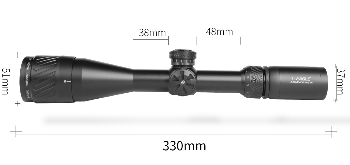 T-EAGLE SR3-9x40AOIR/イルミネートライフルスコープ > スコープ