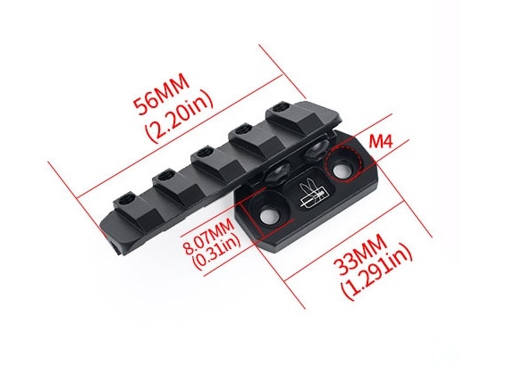 WADSN HSPスタイル/Thorntail2 1913オフセットライトマウント-M-LOK