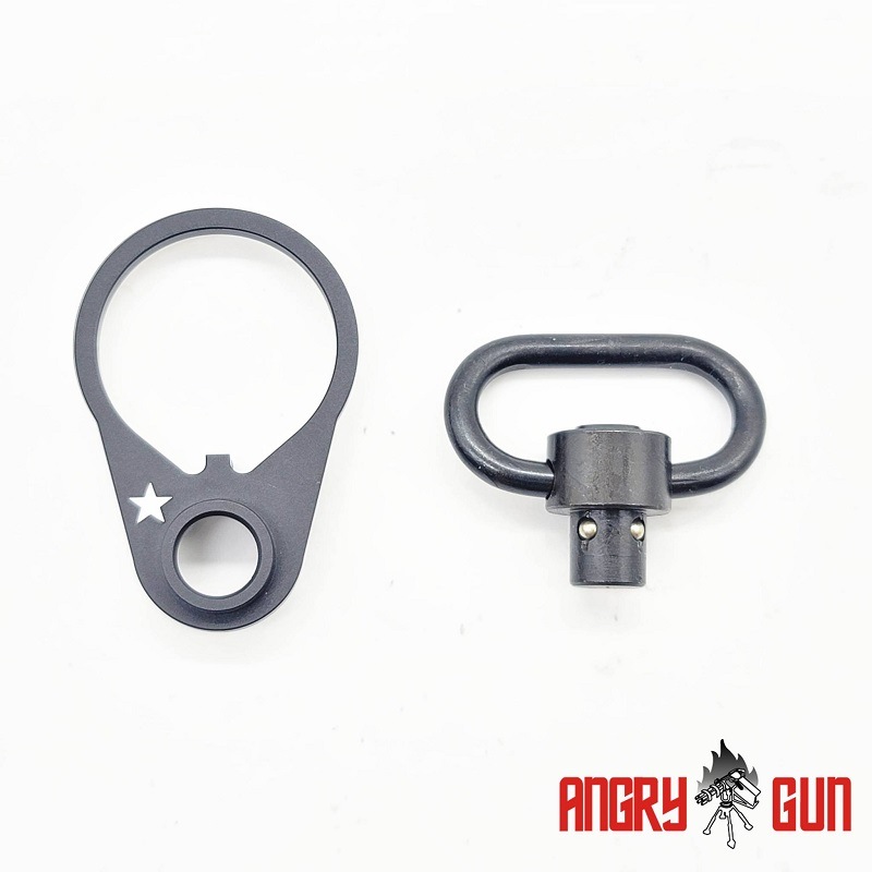 AngryGun マルイ MWS/BCMスタイル リアレシーバーQDスイベルセット