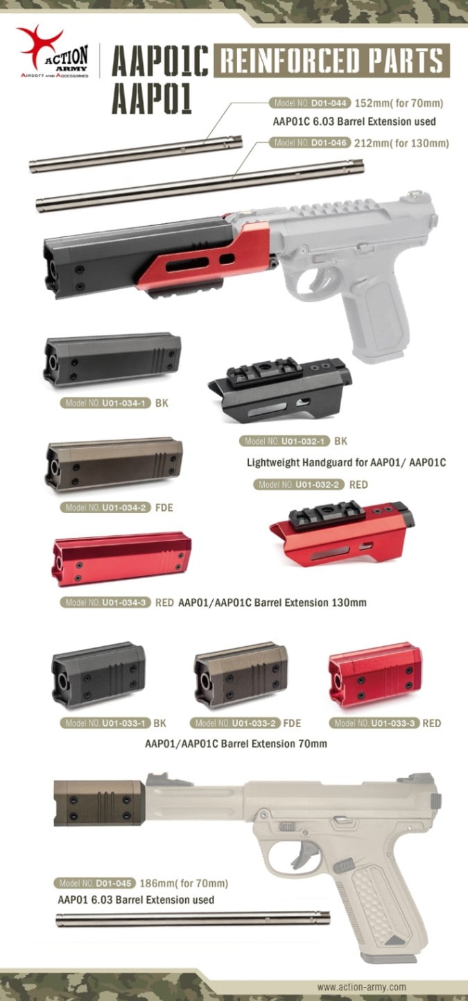 aap01 アサシンと付属品 ActionArmy AAP01/AAP01C アサシン ダミーサイレンサーバレル