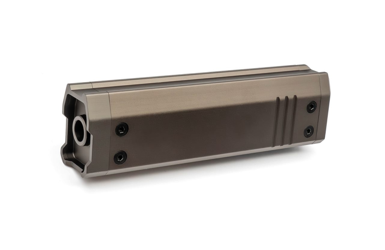 Action Army AAP-01 バレルエクステンション サイレンサー (14mm逆ネジ) - FDE U01-017-2 ActionArmy AAP01⁄AAP01C アサシン ダミーサイレンサーバレル