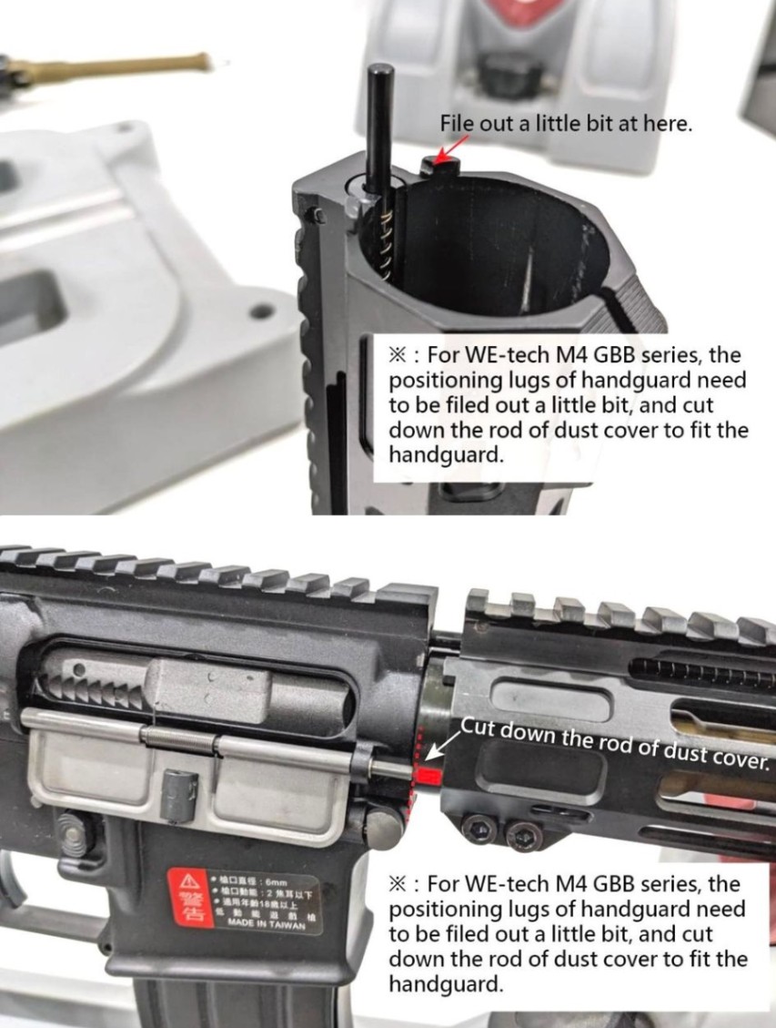 Maple Leaf ML-44 VFC/GHK/WE M4/AR15 フロントチャージング M-LOK