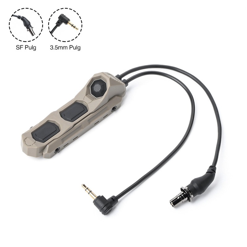 WADSN AN LLダブルポートスイッチ-DE/20mmレイル/M-LOK-(3.5mm