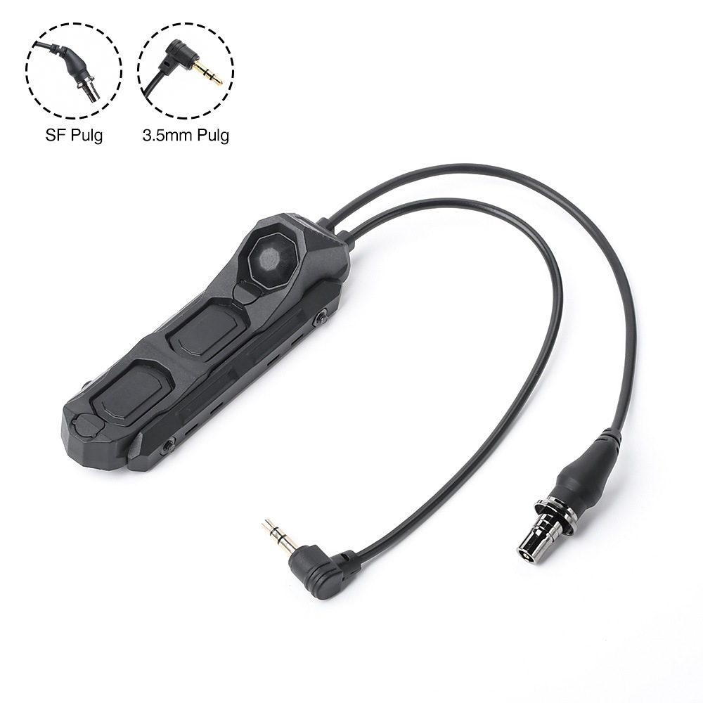 WADSN AN LLダブルポートスイッチ-BLACK/20mmレイル/M-LOK-(3.5mm/SF