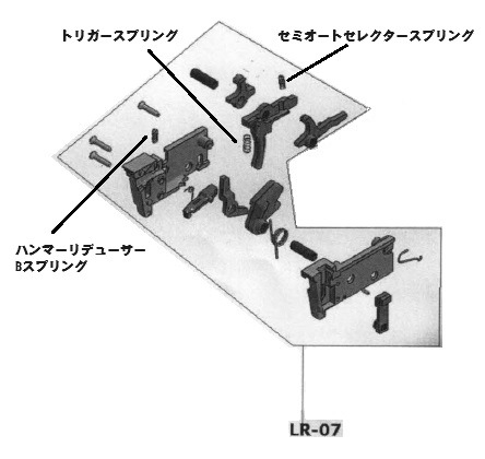 Lambda Defence B&T GHM9-G/日本仕様ハンマースプリング-純正部品