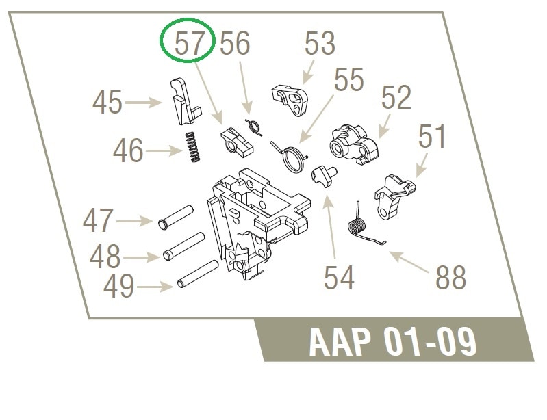 Actionarmy AAP01/AAP01C アサシン/オートシア(パーツNo.57)-純正