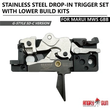 Angry Gun CNCスチールトリガーベースセット 東京マルイM40A5 Angry Gun CNC Steel Trigger Base Set for TM M40A5