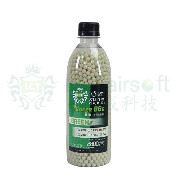 CO2ガスボンベバイオBB弾0.25g ローダー 消耗品セット ☆LCT 0.25g/バイオトレーサーBB弾-グリーン- > トレーサー/蓄光